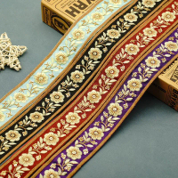 2025 Buyi Retro Ethnic Style Embroidery Accessories Lace Sequins Embroidery Handmade Decoration Clot