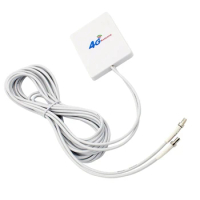 4G LTE Antenna 3G 4G Panel Antenna With SMA TS9 CRC9 Connector 2M Cable For E8372 E3372 B315 Router USB Modem