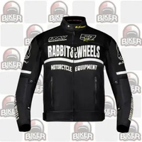 Rabbit And Wheels Combo Legacy Bikers Jacket Hits Bapak Jokowi Trend Motorsport Jacket BLACK M