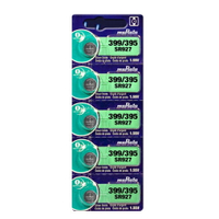 MuRata 村田SR 399/395手錶鈕扣電池 5入 / 卡 SR927