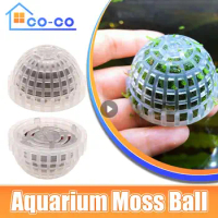 1pc Aquatic Pet Supplies Decorations Aquarium Moss Ball Live Plants Filter For Java Shrimps Fish Tank Pet Fish Tank Decoration