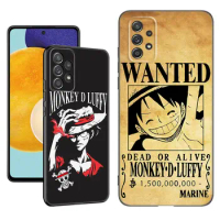 Anime One Piece Luffy Phone Case For Samsung A13 A22 A24 A32 A23 A25 A34 A35 A52S A53 A54 A55 A73 5G A12 A14 A15 A31 A33 A50 A51