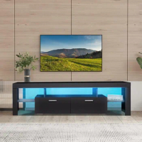 Tv Table Modern High Gloss Entertainment Center TV Console Table With Drawers Free Shipping Stand Cabinet Living Room Furniture