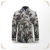 bahan kemeja batik katun tulis 3D HN-55