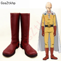 New One Punch Man One-Punch Man Saitama Cosplay Boots Anime Shoes Custom Made