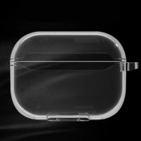 Crystal Earphone Case For Apple AirPods Pro 2 Silicone Transparent Protective Cover For AirPods 3 2 1 Charging Box With Keychain