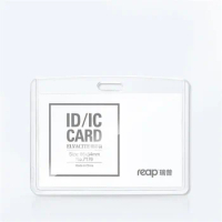 Reap 7175 Acrylic Transparent Card Holders High Quality Badge Holder Crystal Card Bus Id Holders Plastic