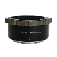 XPimage M645-GFX Manual Focus Lens Lock Adapter for Mamiya 645 6x4.5 Lens to Fujifilm GFX Mount Camera GFX100S/GFX100II/100/50S