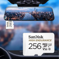 SanDisk Memory Card High Endurance Micro SD Card V30 U3 4K 32GB 64GB 128GB 256GB TF Cards for Dash Cam Home Video Monitoring