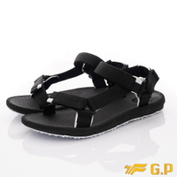 GP 涼拖鞋-輕量綁帶涼鞋款G1674W-10黑(女段)