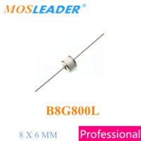 Mosleader GDT 2RM350L-8 8X6MM 100PCS B8G800L B8M80R 2R800-8 800V Made in China