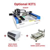 For ZB3545TP Full Automatic Desktop Pick and Pack Machine Reflow Oven 962C Screen Stencil Printer ZB3040H Solder Paste Mixer