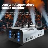 Mesin sistem fogger disinfektan mesin asap fogging panggung stage LED RGB remote mesin sembur kabut
