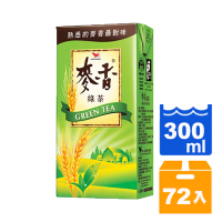 統一麥香綠茶300ml(24入)x3箱