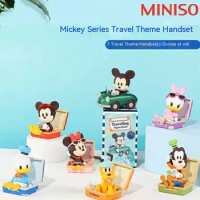 Miniso Disney Blind Box Mickey Mouse Goofy Donald Duck Travel Series Decorations Animation Peripheral Children's Toys Gifts