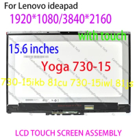 15.6 Inch FHD UHD For Lenovo Yoga 730-15 Yoga 730-15IKB LCD Touch Screen Digitizer Replacement Assenbly 5D10Q89744 N156HCE-EN1