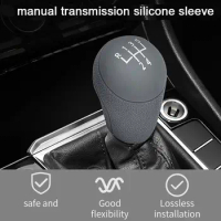 For VW Golf Jetta Car Manual Auto Silicone Gear Shift Knob Shifter Lever Jarket Case Cover Non Slip Bump Protector Knobs St M5A0