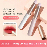Cọ môi và che khuyết điểm mini 2 trong 1 – đầu tròn, siêu mềm mại – hoàn thiện lì chống lem màu (N2A