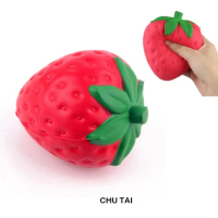 Super Jumbo Strawberry Squishi Cream Scented Squishy Slow Rising Antistress Toy Kids Grownups Squeeze Squishy Toys 11.5*9 CM