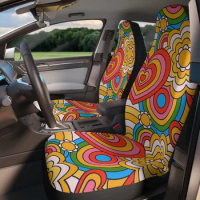 Psychedelic Hippie Car Seat Covers Vintage Inspired Car Seat Accessory Retro Mod Car Decor Vehicle Hippie Van Seat Cover Car Gif