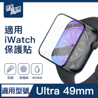 【ZA喆安電競】49mm高清螢幕保護貼膜 手錶保護貼膜(適用Apple Watch Ultra保護貼膜)
