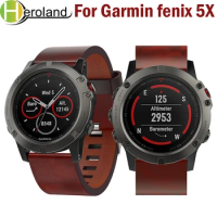 Leather Quick Release Band Strap For Garmin Fenix 7X 6X pro 5X Plus Watchband Easy fit Wristband for Garmin Fenix 3 3HR Bracelet