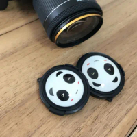 37 40.5 46 49 52 55 58 62 67 mm cute panda Camera Lens Cap Protection Cover Lens Front Cap for canon nikon DSLR Lens