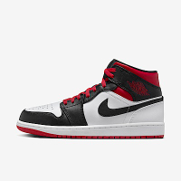 Nike Air Jordan 1 Mid DQ8426-106 男 休閒鞋 喬丹 AJ1 黑腳趾 中筒 白黑紅