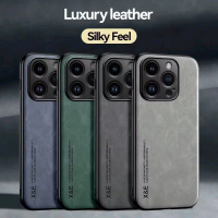 Case Iphone 15 Pro / Iphone 15 Pro Max / Iphone 15 Luxury Leather Back Cover Soft Touch
