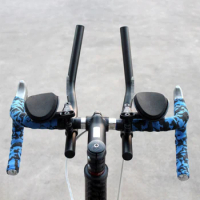 Bicycle Rest TT Handlebar Clip on Aero Bars Handlebar Extension Triathlon Aerobars MTB Road Bike Cycling Rest Handlebar 1Pair