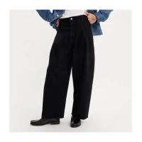 【LEVIS 官方旗艦】MOJ日本製布料 WIDE PLEAT CROP 男款打褶丹寧牛仔寬褲 人氣新品 A9136-0000