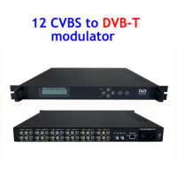 cvbs AV to DVB-T Modulator CATV RF modulator 12IN1 DVB-T MEPG2/H.264 SD Encodering modulator Module (12AV in, DVB-T out) SC-4236