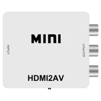 HDMI to RCA converter,HDMI to AV 3RCA CVB composite video to audio converter adapter support PAL/NTSC TV Stick,Roku,DVD,etc.