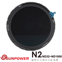 SUNPOWER N2 ND32-ND1000 磁吸式可調多功能濾鏡(靜拍版-藍標)