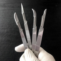 手動工具手術刀圓柄套裝刀柄實驗不銹鋼手術刀片無菌雙刃修甲