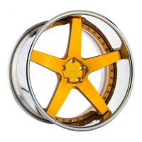 3 Pcs Forged Car Aluminum Wheel Rims 15 16 17 18inch 5hole 5x114.3 Car Wheels Rims