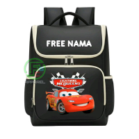 Backpack Tas Ransel Anak Sablon Motif Gambar Lightning Mcqueen Unisex Fashion Populer Anak Laki Laki