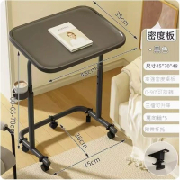 可移動電腦桌（經簡款-黑色+輪子）