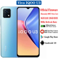 Vivo IQOO U3 5G Mobile Phone 6GB 8GB RAM 128GB ROM Dimensity 800U 6.58 inch LCD 90Hz Refresh Rate 48MP 5000mAh 18W Android 10