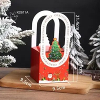 (10pcs) Kotak Natal K2609| K2610| K2611| dus Christmas Box muat 1 Toples KOTAK K2611A
