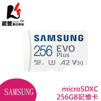 【享4%點數】SAMSUNG 三星 EVO Plus microSDXC 256GB記憶卡 UHS-I(U3)A2 V30【葳豐數位商城】【限定樂天APP下單】