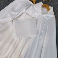Mukena Armany Silk Polos Renda Putih