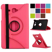 360 Rotating Case for Samsung Galaxy Tab A 7.0 T280 T285 SM-T280 SM-T285 2016 PU Leather Case Folding Stand Smart Cove