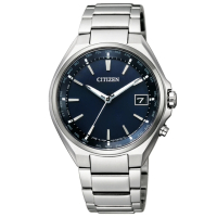 預購 CITIZEN 星辰 GENTS系列 電波對時 鈦金屬 萬年曆 光動能腕錶 母親節 禮物(CB1120-50L)