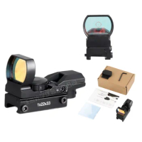 Four change point holographic sight, red dot cross mirror, iris silver film,Airgun Optics Sight