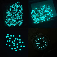 Blue Green Luminous Watch Dial Hour Indices Markers For Rolex Submariner GMT Men's Watch Dial Accessories Aftermarket Replacemen