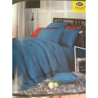 ชุดผ้าปูที่นอนขนาด3.5 5 6ฟุต+นวม,PK068 satin plus
