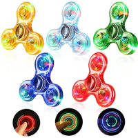 Fidget Spinners 5 Pack LED Light up Fidget Toys Set for Kids ADHD Anxiety Toys Stress Relief Reducer Finger Hand Spinner XXY8