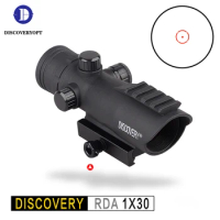 DISCOVERY Red Dot Sight RDA 1X30 Hunting Optical Sight Spotting Scope For Rifle Shockproof Red Dot Scope For AR 15 AK M4