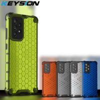 KEYSION Shockproof Case for Samsung A52 5G A72 A53 A32 A12 A02S A22 A73 A51 A71 Honeycomb Phone Cover for Galaxy M12 M52 5G F52